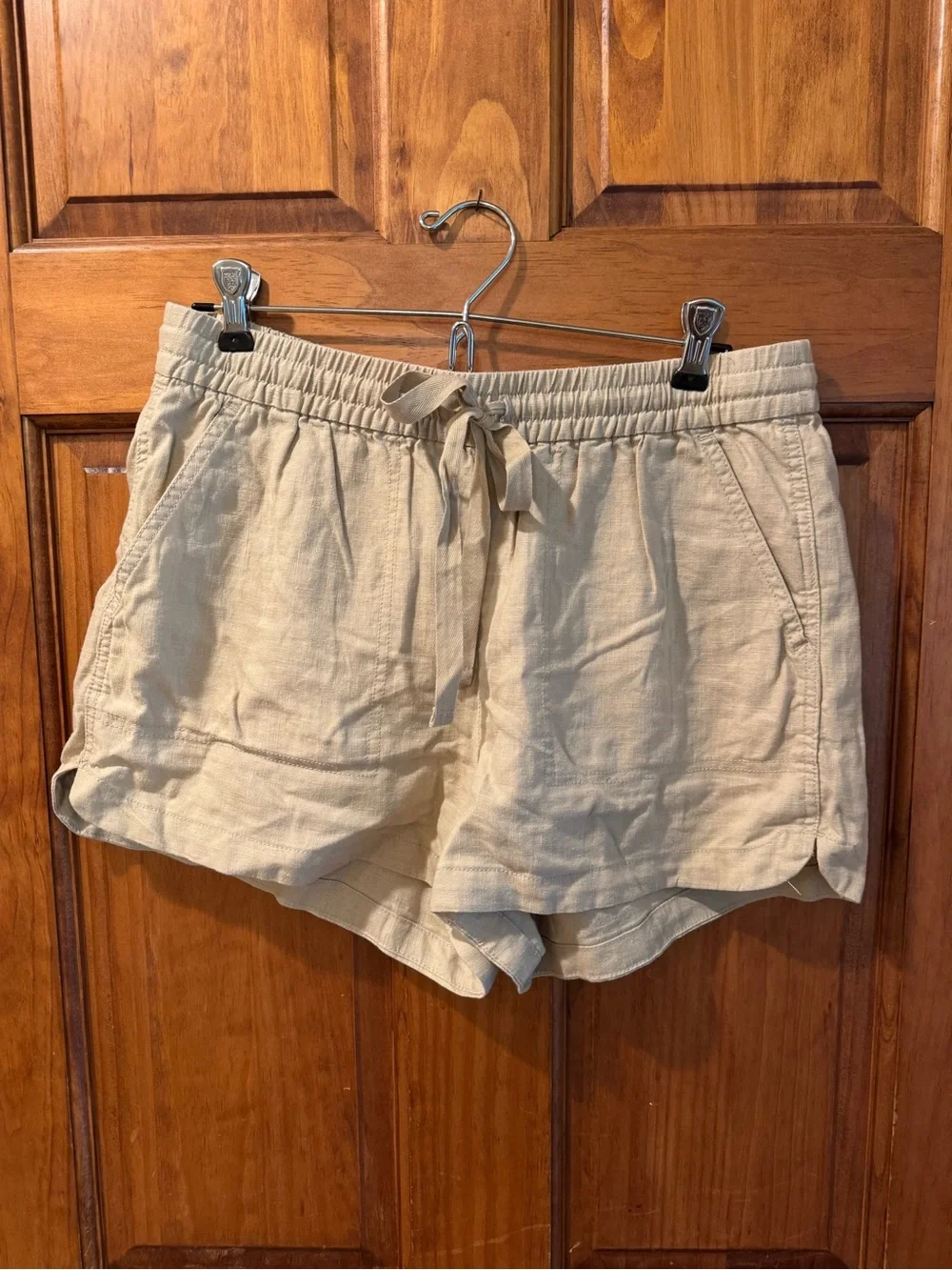 J. Crew Tan Drawstring Linen-Blend Relaxed Shorts